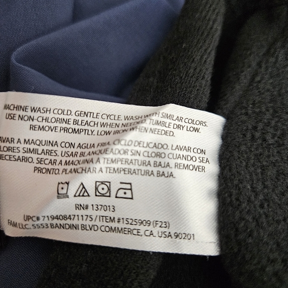 Orvis Slim Straight Pants Navy Blue Fleece Lined Water Repellant Mens 32 X 33 - Picture 6 of 6